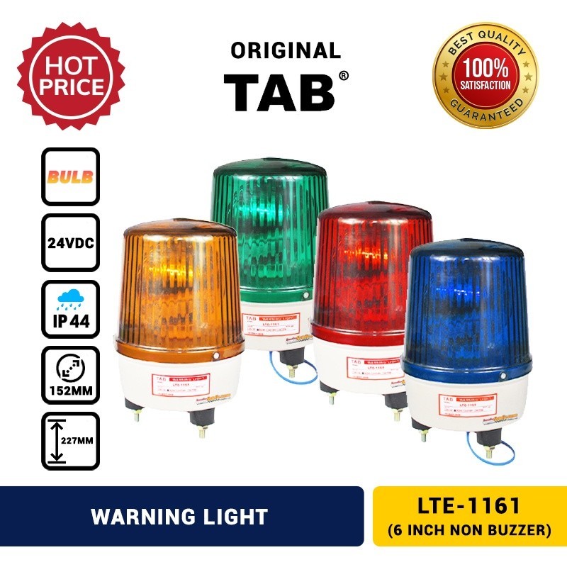 Warning Light Rotary 6inch 24V DC TAB | Shopee Philippines