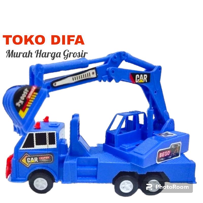 MESIN Dt Toys- Stupid Car Toy/excavator Pullback And Rotating Machine ...