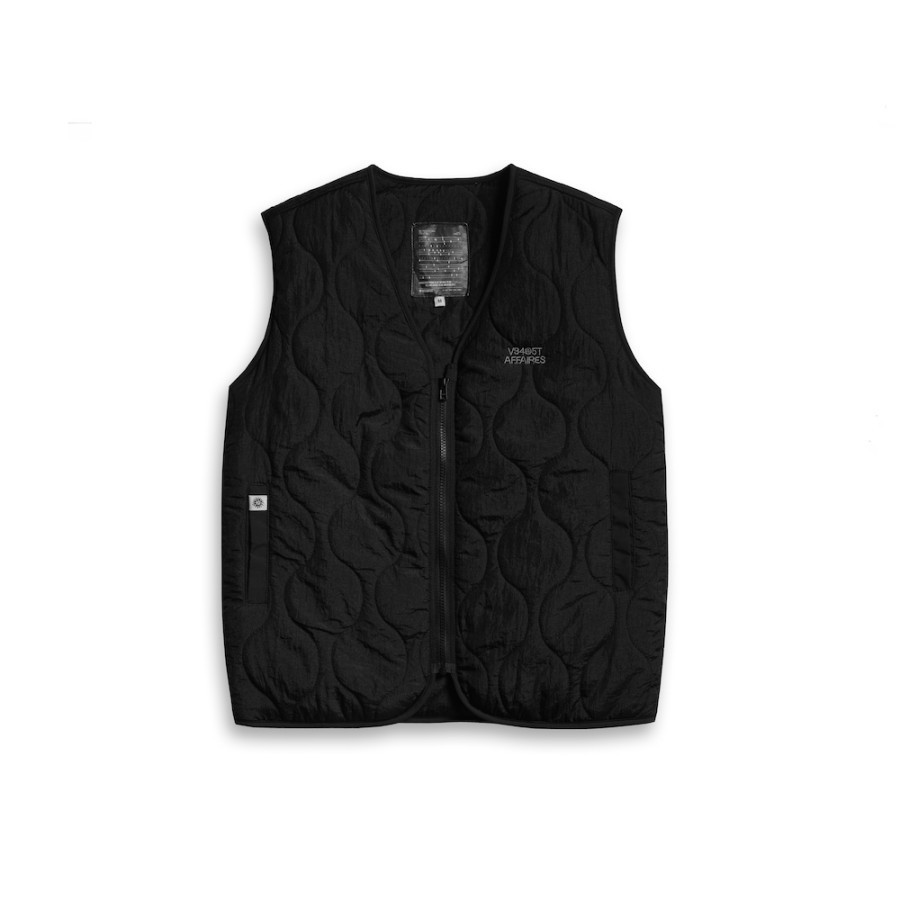 Vearst Affires Vest Puffer Quilted Crobar Black | Shopee Philippines