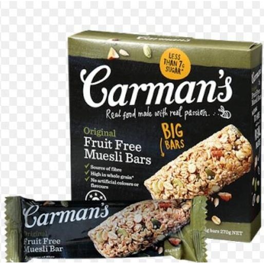 Carman's Deluxe Gluten Free Muesli Bars Diet & Healthy Snack Cereal
