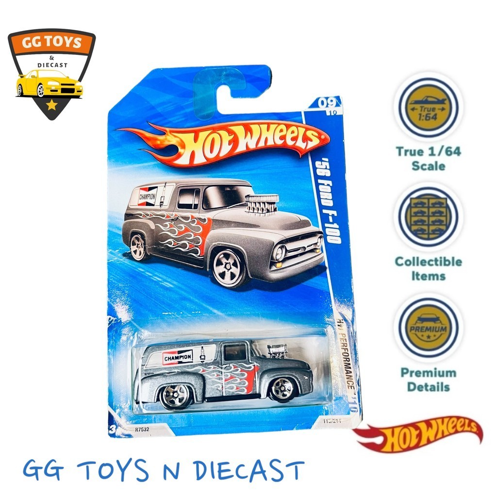 Hotwheels Hot Wheels HW Bluecard Ford F100 Tampo Api Silver Rare ...