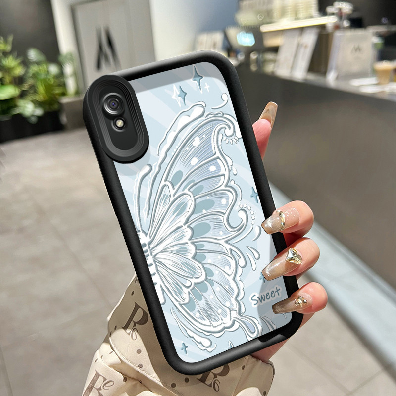 Custodia Per Xiaomi Redmi 9A COTDINFORCA – Pelle PU Floreale Con Porta Carte E Chiusura Magnetica
