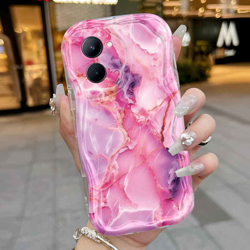Realme C33 Case New Hp Silicone Protective Softcase Marble Pattern 