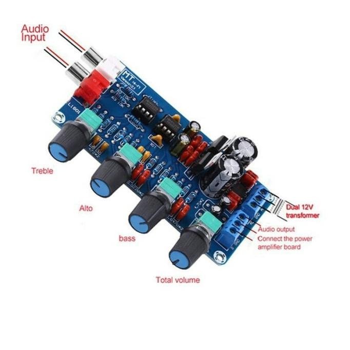 Tone control ne5532 kit tune control hifi audio pre amplifier stereo