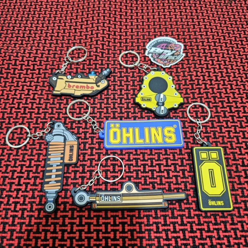 GANTUNGAN OHLINS RUBBER KEYCHAIN | Shopee Philippines