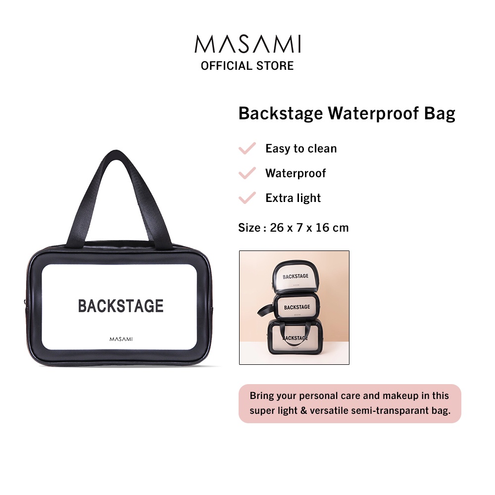 Masami Backstage Waterproof Bag Makeup Pouch BY025 | Shopee Philippines