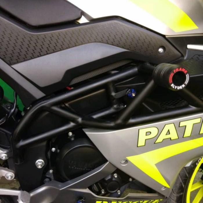 Crashbar/tubular yamaha r15 v3 And r15 v4 plus jalu frame slider