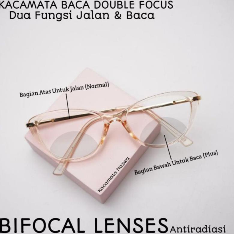 Best double Focus Glasses Women's Glasses cat Eye9011 Top Lens Normal ...