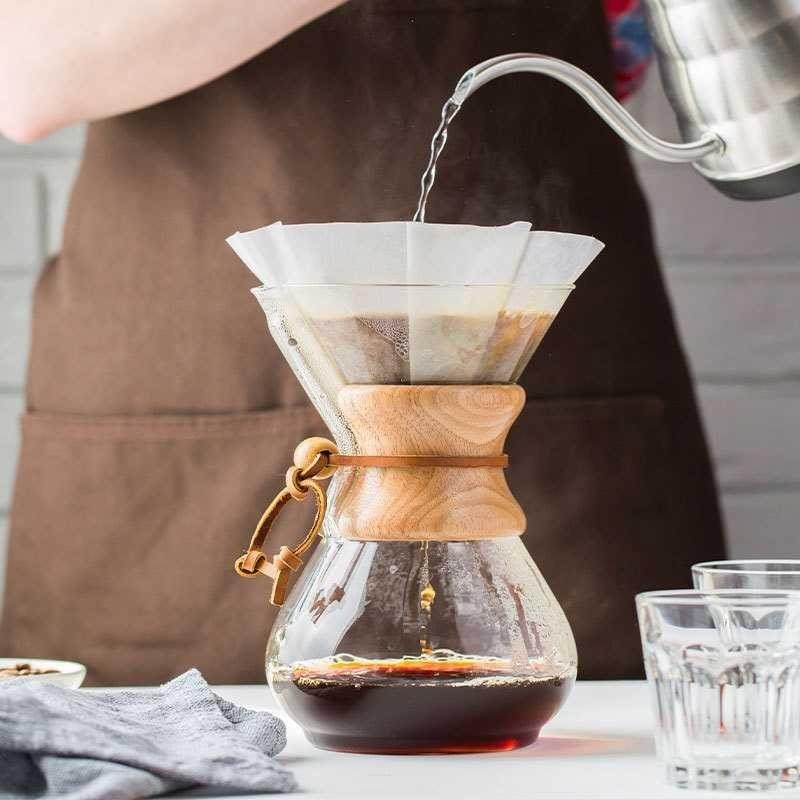 One Two Cups Coffee Server Chemex Drip Pour Over Borosilicate Glass