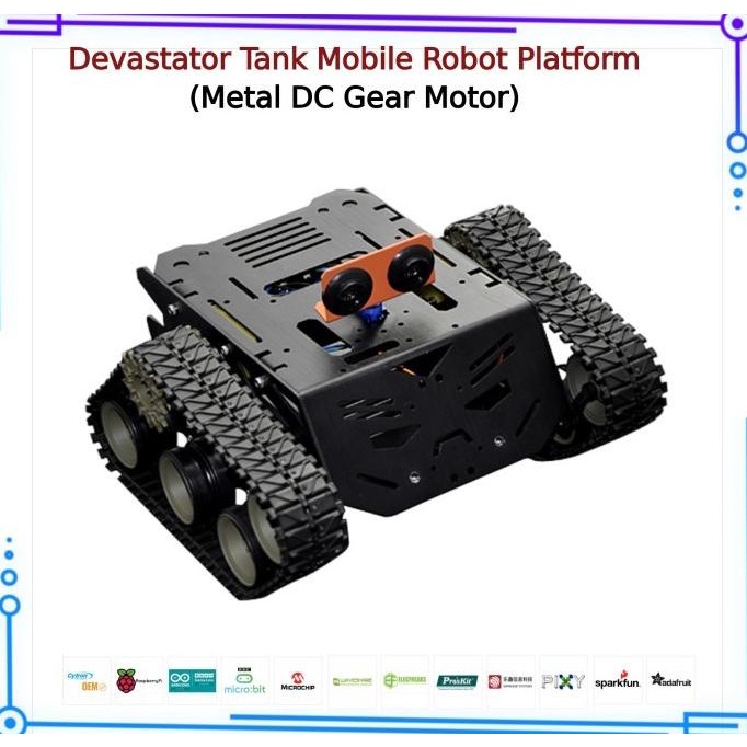 Dfrobot - Devastator Tank Mobile Robot Platform (Metal DC Gear Motor ...
