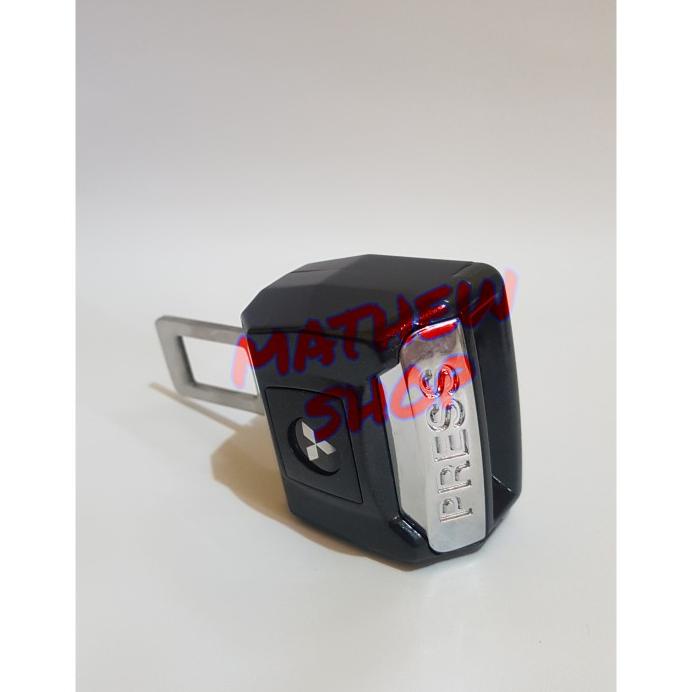 New Plug Safety Belt Logo Mitsubishi Pajero Sport Seatbelt Alarm Buzzer