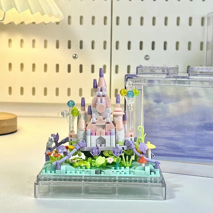 SENBAO Bricks Castle Building Architecture Nano Blocks Garden Building ...
