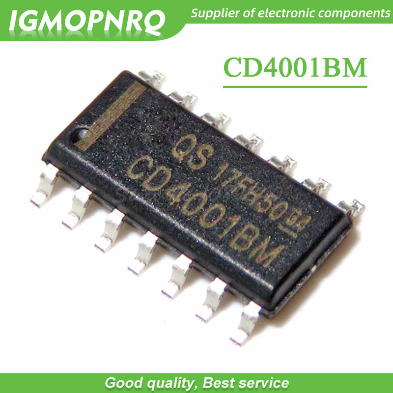 20 Pieces CD4001BM CD4001 HEF4001BT HEF4001 SOP-14 Each Logic Door CMOS