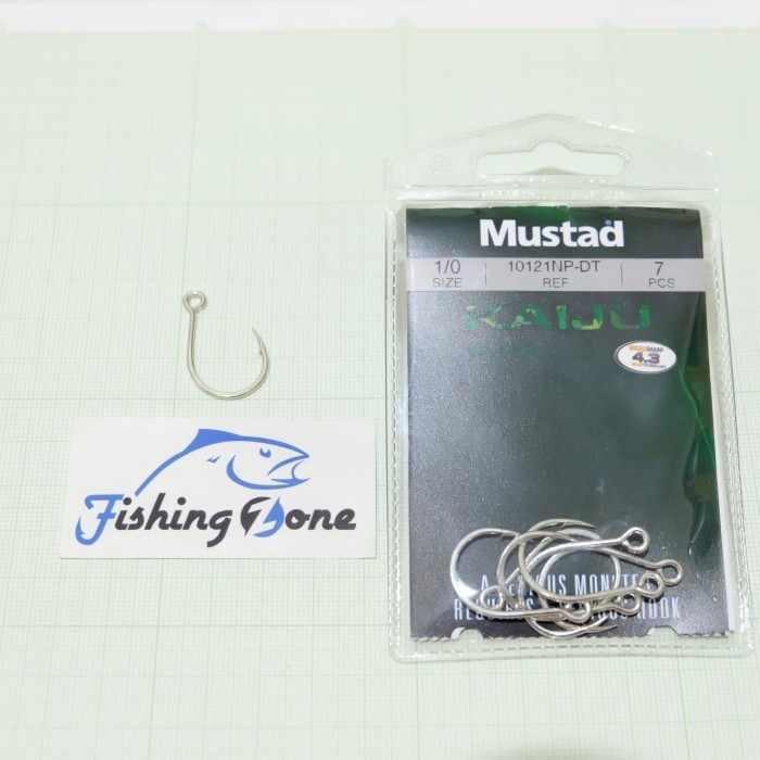 Mustad KAIJU INLINE SINGLE HOOK Size 1/0 - Qty 7pcs | Shopee Philippines