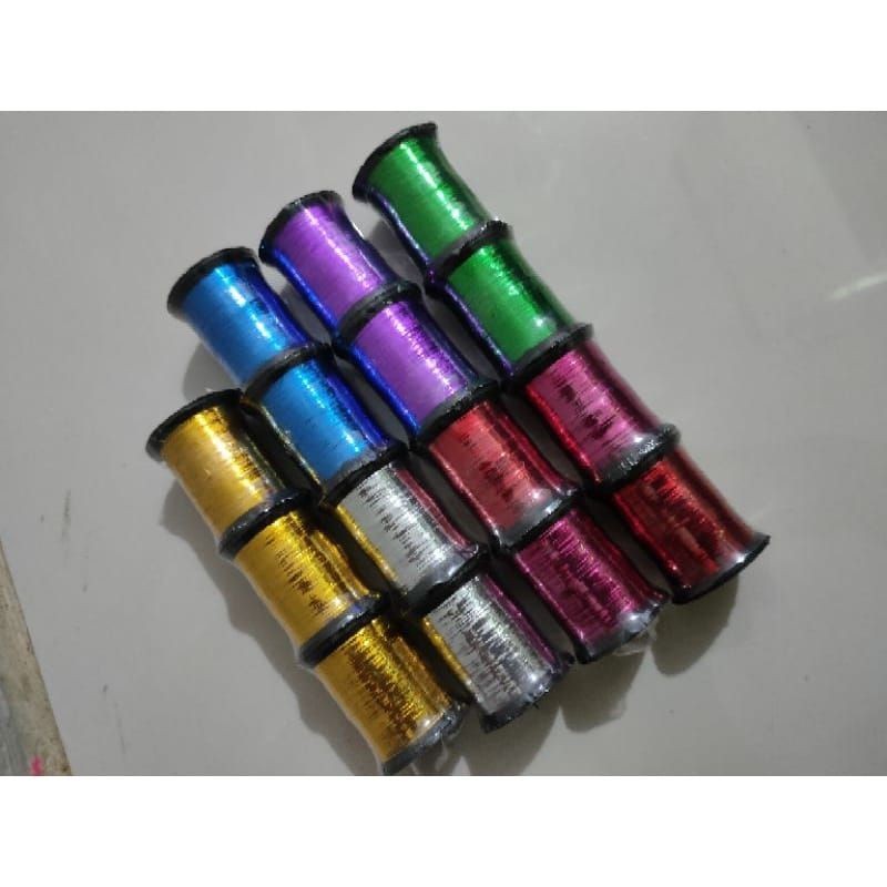 SABIKI FLASHER METALLIC RIBBON THREAD Assist Hook Etc | Shopee Philippines