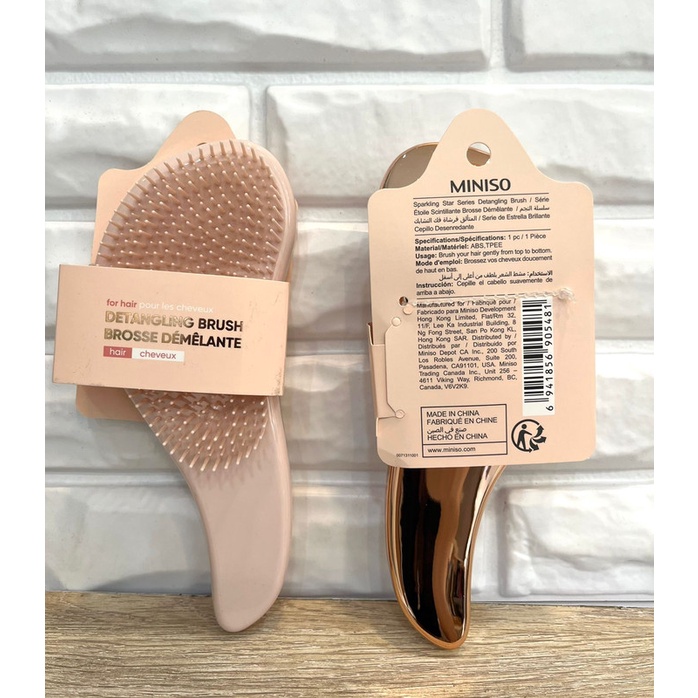 Denpasar Bali Miniso Sparkling Star Series Detangling Brush Hair Brush