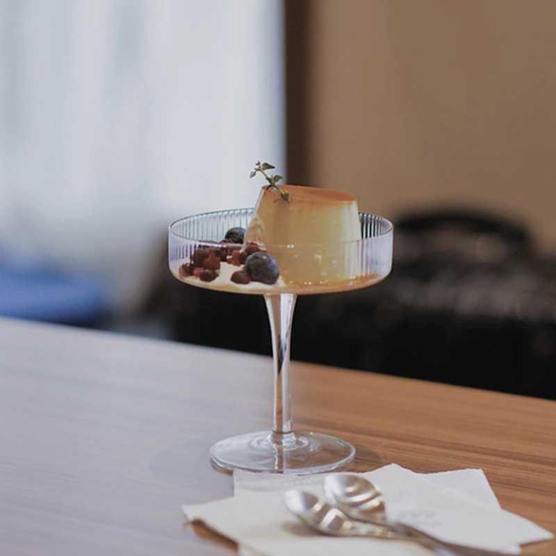 Dozzlor Ice Cream Pudding Glass Cake Tar Dessert Glass Stem Model ...