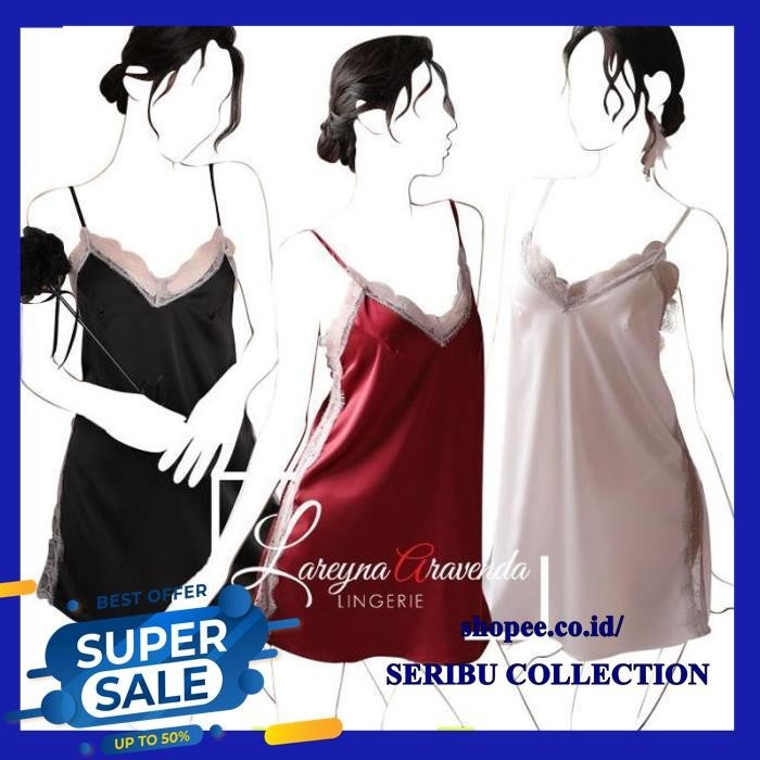 WOMEN'S SLEEP SET + G STRING SEXY LACE BUTTON BACK MODEL | Shopee ...