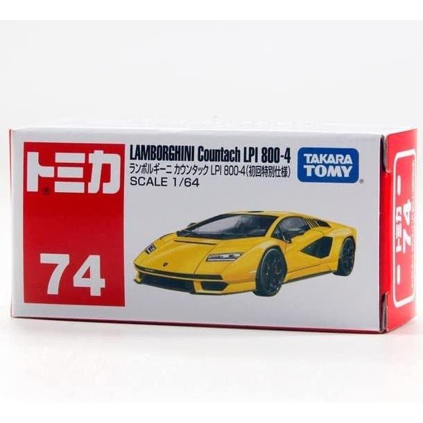 188155 - Tomica No.74 Lamborghini Countach LPI 800-4 Yellow (1st ...