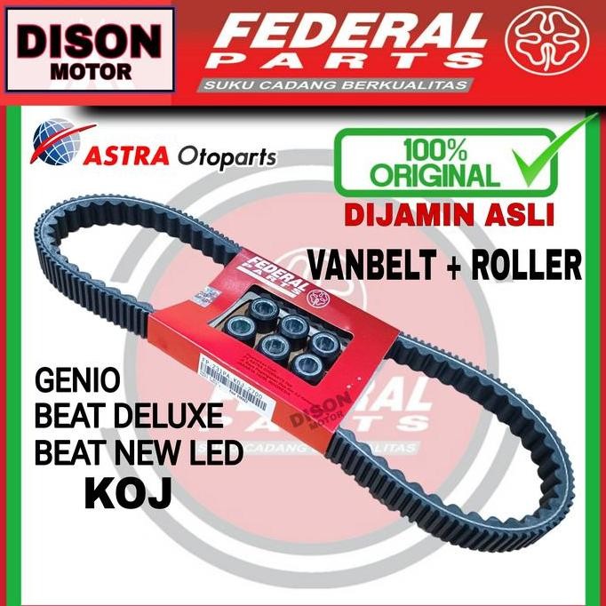 MESIN Federal genio vanbelt set + roller package BEAT deluxe new led ...