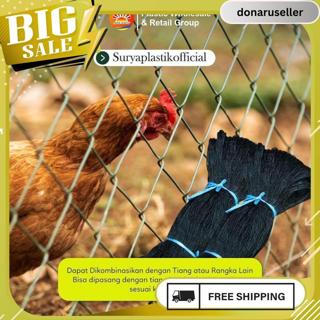 2 Meter Chicken Fence Net 2 Meter Wide Chicken Coop Net 17 Meters Long ...