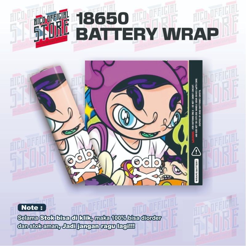 *Premium Quality* Markasdecal Battery Protector Sticker Wrap 18650 ...