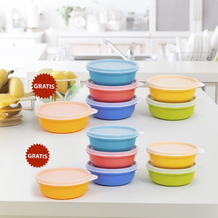 Ready Product Tupperware Junior Modular Bowl 300ml 12pcs | Shopee ...