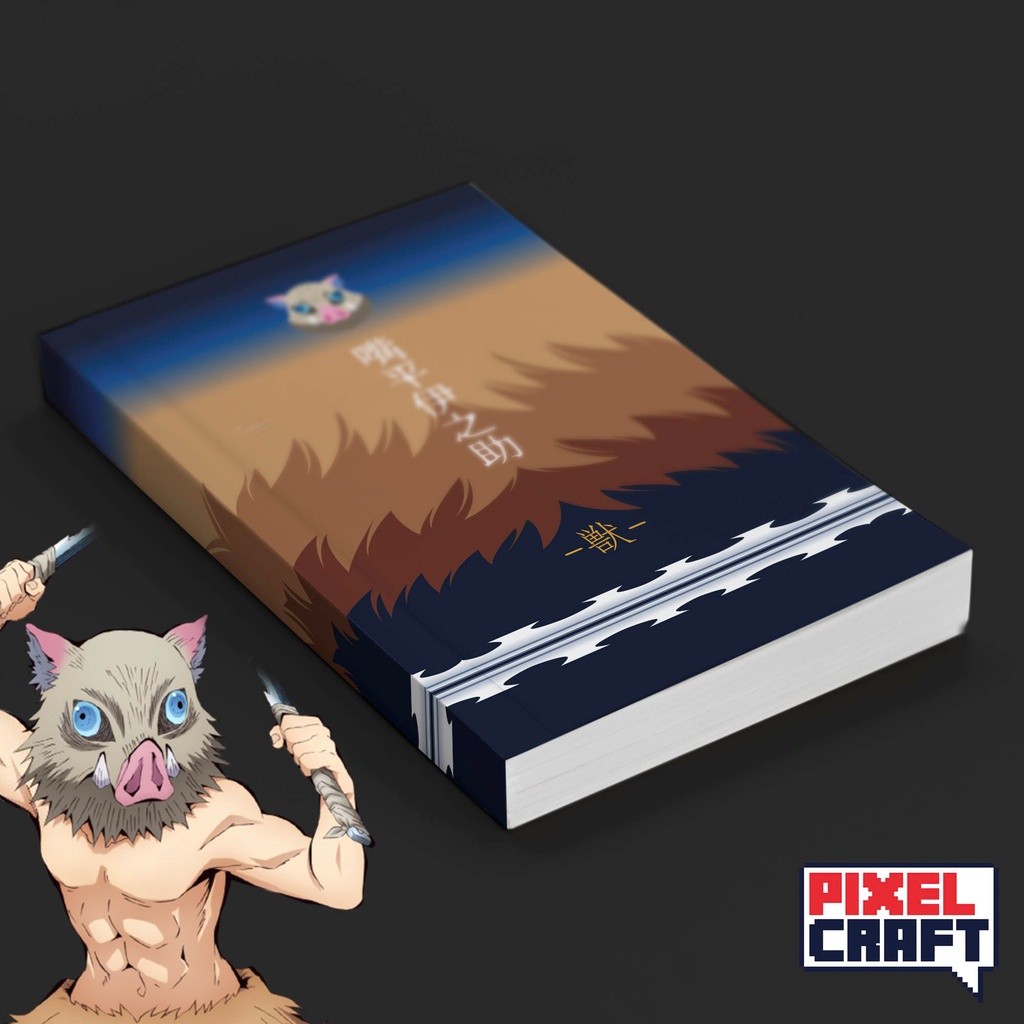 Pocket Note Anime KIMETSU NO YAIBA Softcover A6 Inosuke Hashibira Motif ...