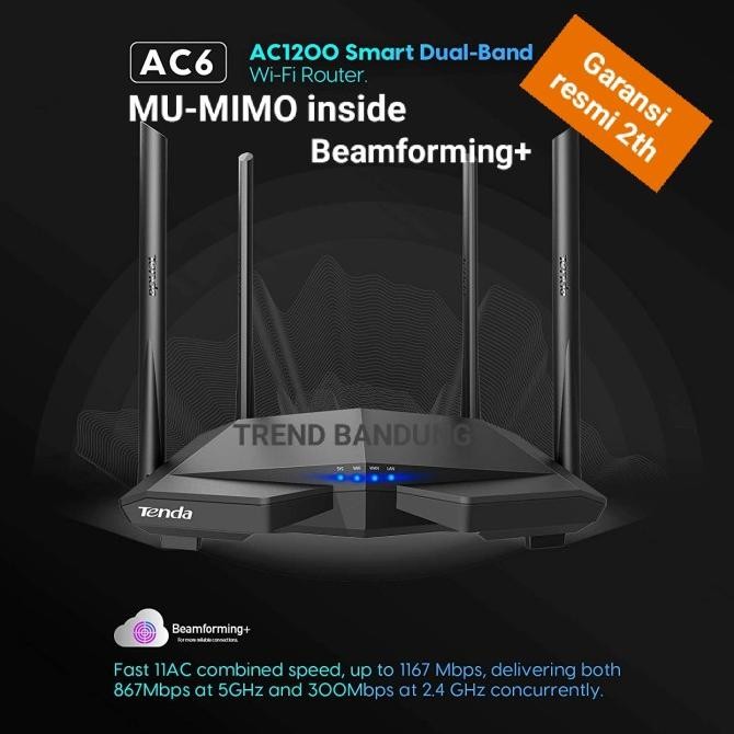 - TENDA AC6 dual band wall killer / Router wifi 5GHz repeater wisp ...
