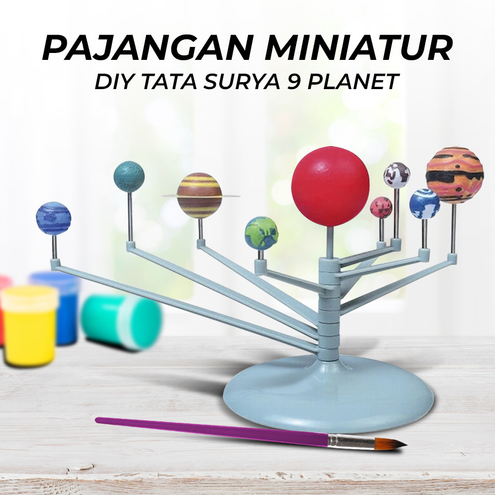 DIY Miniature Display of Solar System 9 Planets Solar System Planetary ...