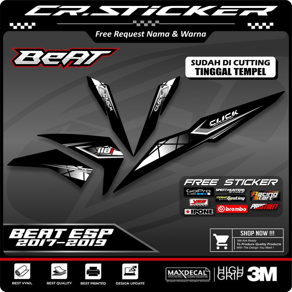 Striping Beat New Esp Street 2016 2017 2018 2019 Sticker Sticker semi ...