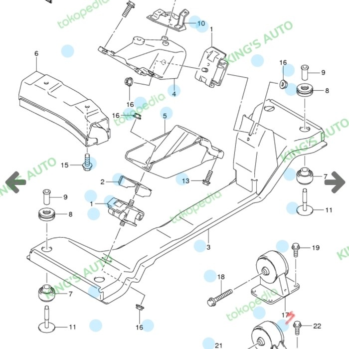 New Trans Mounting Rear Engine Mounting/ Apv Arena Manual 2008-2016 ...