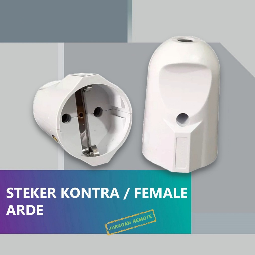 PUTIH Contra Ground Plug Contra White Female Plug Grounding SNI ...