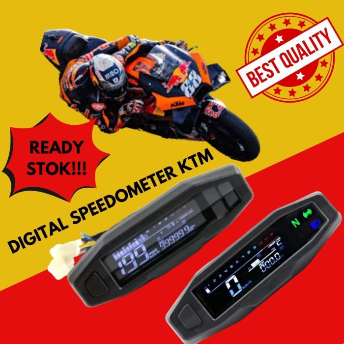 Universal KTM Motorcycle Mini Digital Speedometer | Shopee Philippines