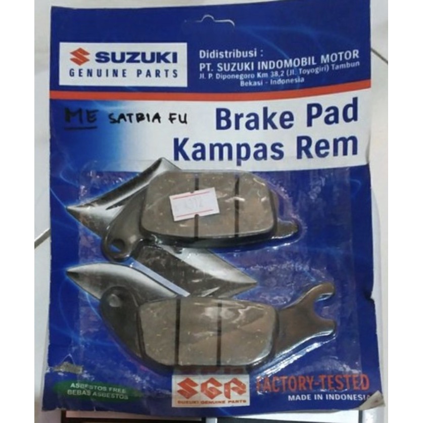 Satria Fu Rear Disc Pad Dispad Original Suzuki Genuine Part Rare Item ...
