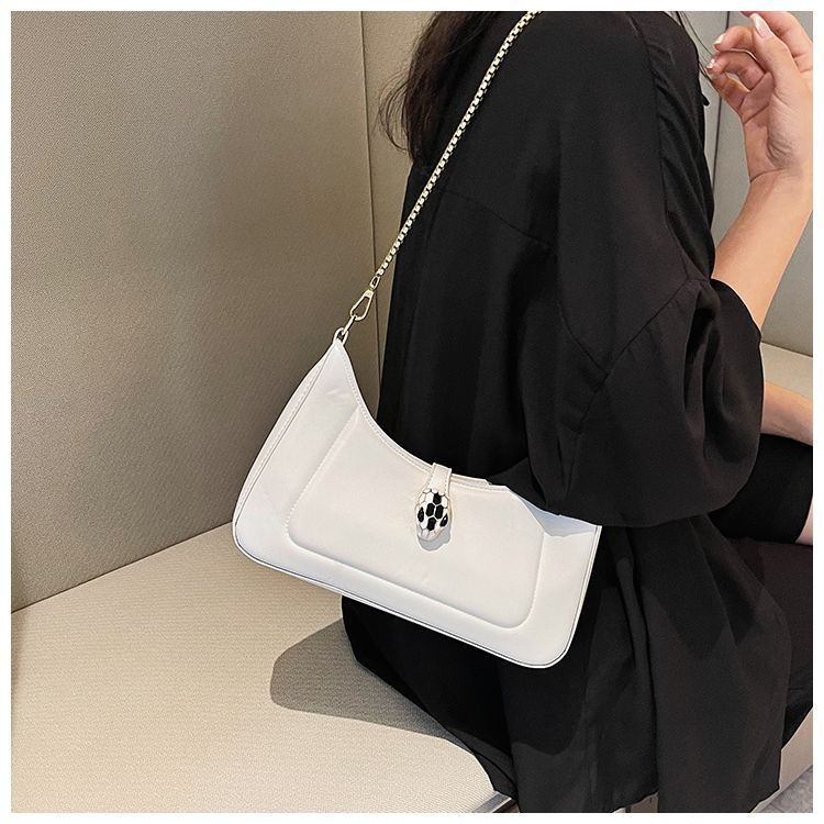 Niche Snake Head Bag Baguette Chain Shoulder Bag Trending Versatile ...