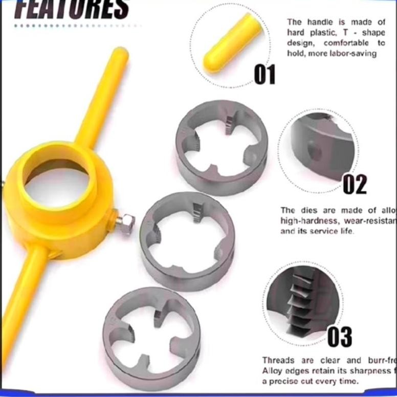 PVC pipe thread maker 1/ 2 3/ 4 1 inch | Shopee Philippines