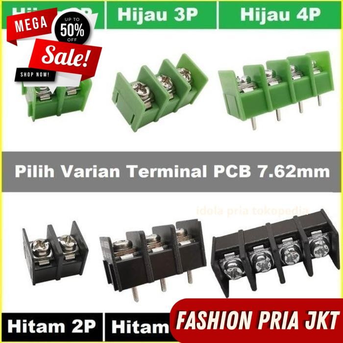 PCB TERMINAL BLOCK 2 POLE 3 POLE BLOCK PITCH 7.62 BY PRIA JKT BEST ...
