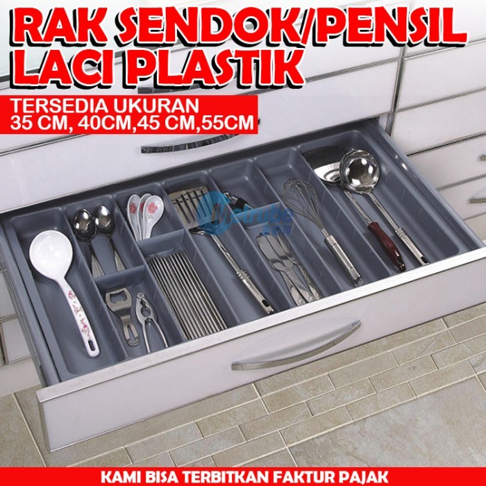 Cabinet Drawer Plastic Spoon Rack for Kitchen Set 35 cm | Shopee ...