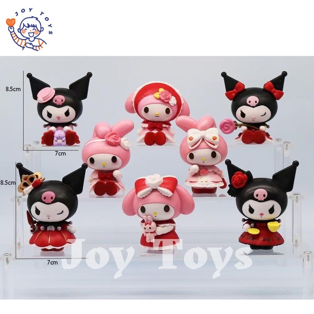 Kuromi & MY MELODY CHIBI 8 PCS 190 SANRIO ANIME ACTION FIGURE TOYS ...