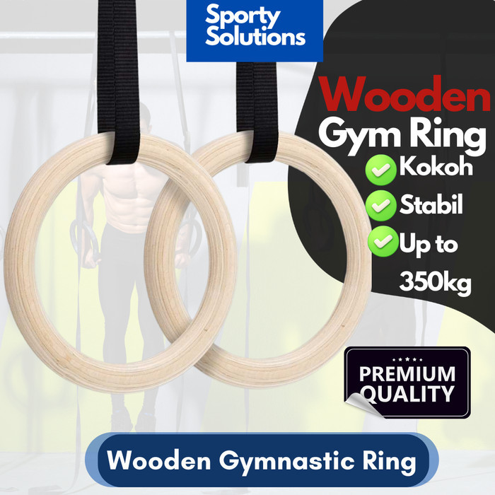 Gymnastic Ring Wooden Gym Ring For Calisthenic Crossfit Pull Up To ...