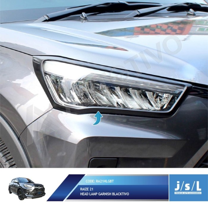 Raize 2021 Blacktivo Front And Rear Garnish Package Shopee Philippines