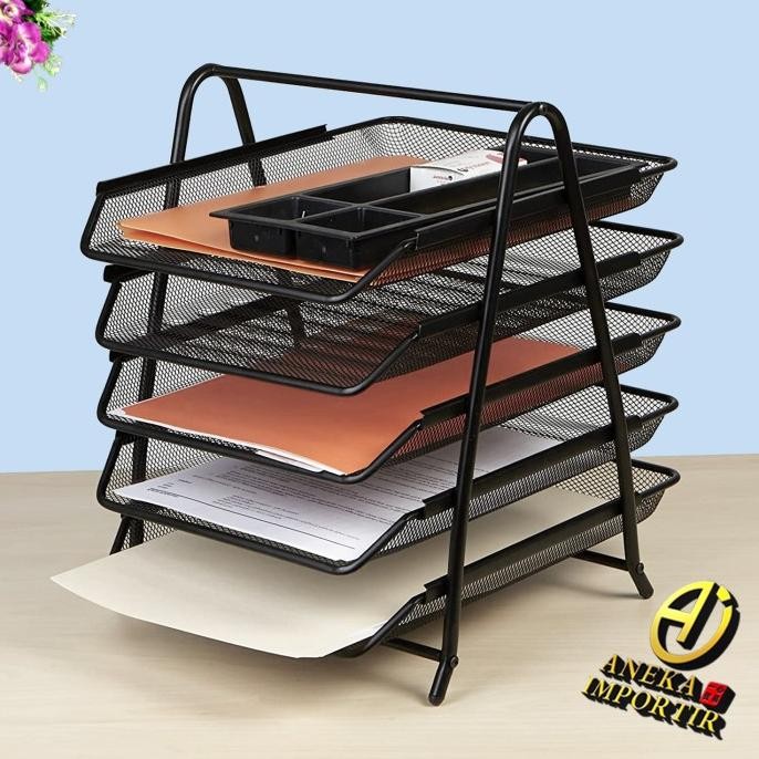 Letter Document Paper Rack 5 Stacks Paper Document Letter Tray Tier CDS ...