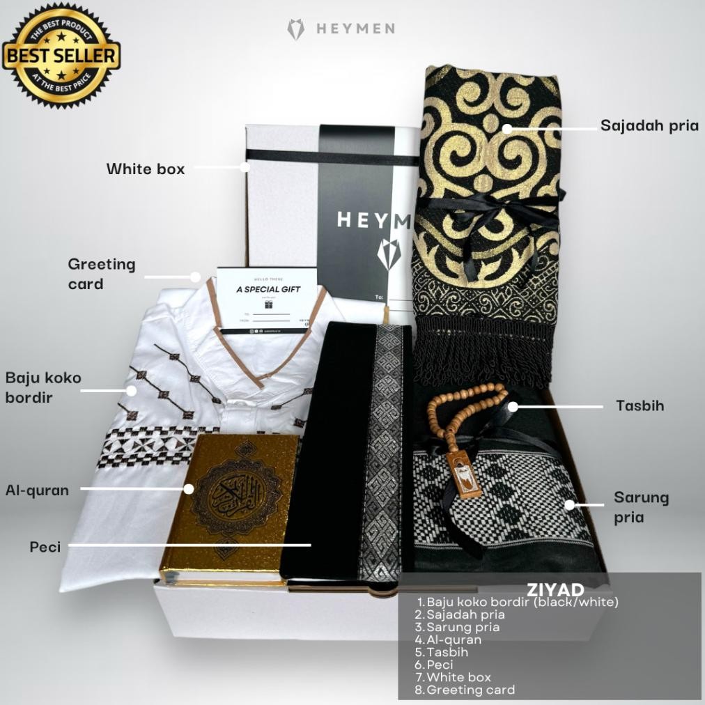Muslim Men's Hampers Clothes Exclusivekokos, Prayer Mats, Prayer Beads ...