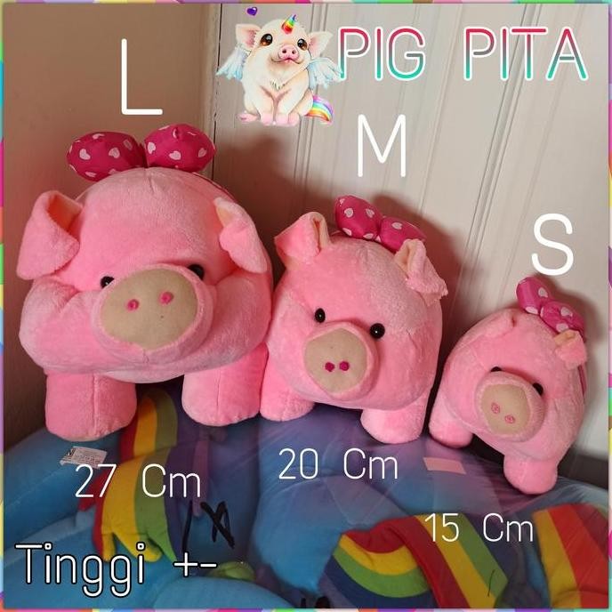 Cute Pink Pig / Piggy / Ribbon Pig Doll | Shopee Philippines
