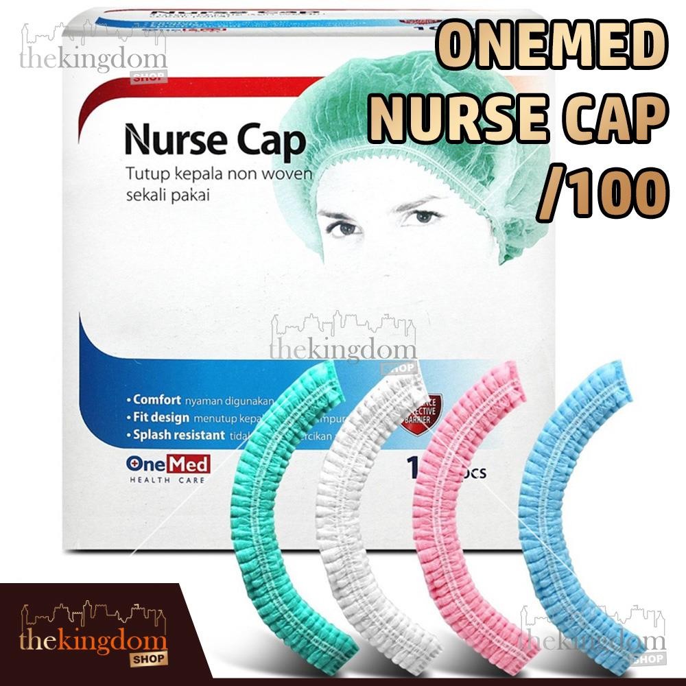 onemed Nurse Cap /100 Hair Caps Hairnet Cap Head Net Disposable Non ...