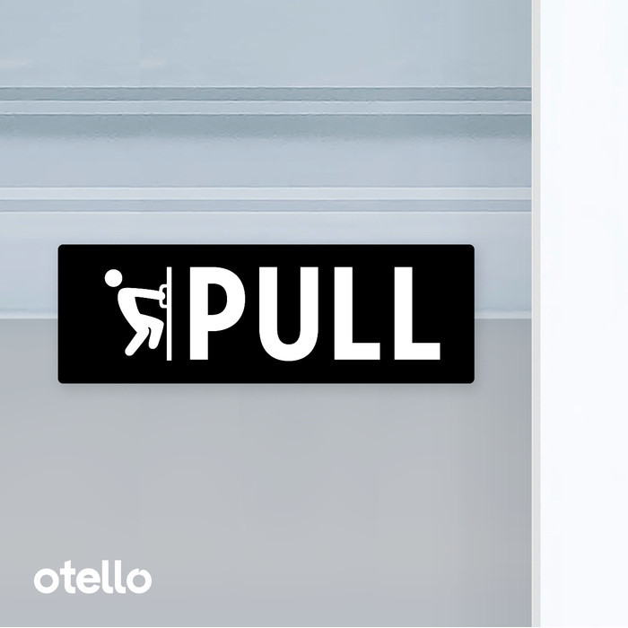 - Sign Push Pull Signage Board Acrylic Label Door Sticker Board ...