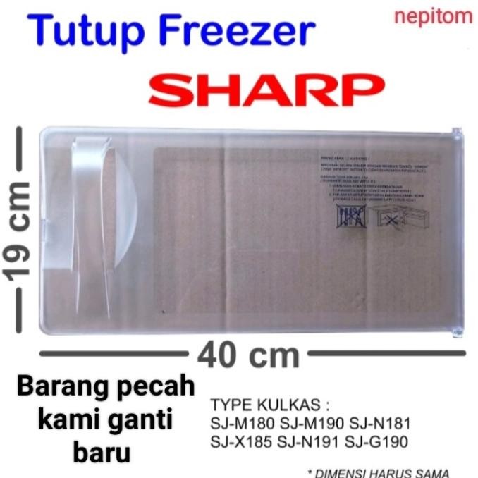 Sharp SJ 18 series refrigerator freezer cover with side opening ...