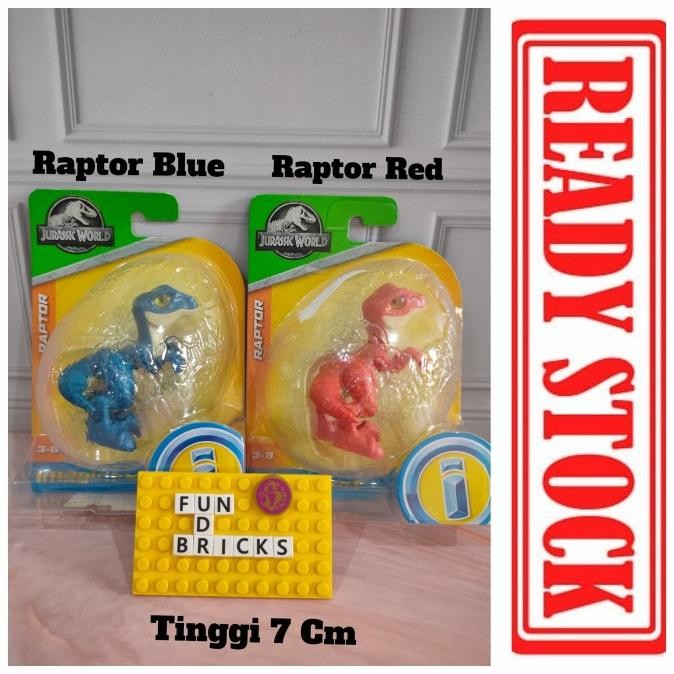 Jurassic World Imaginext Egg Velociraptor Raptor Blue Red | Shopee ...