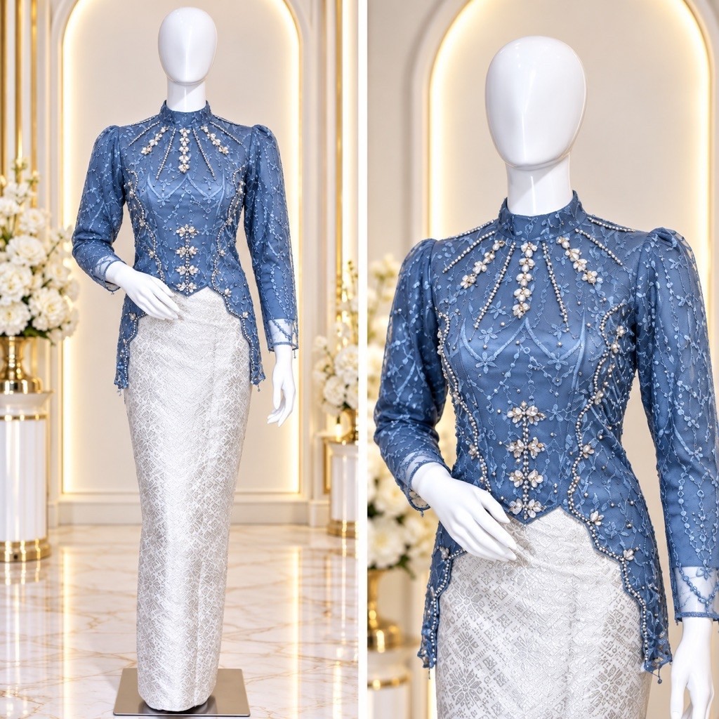 Silvana's new kutu kebaya, Shanghai collar,/ modern kebaya, graduation ...